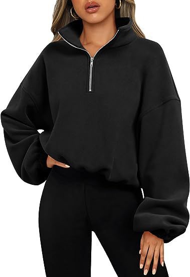 Stylish front zipper adds both flair and function to your winter look.