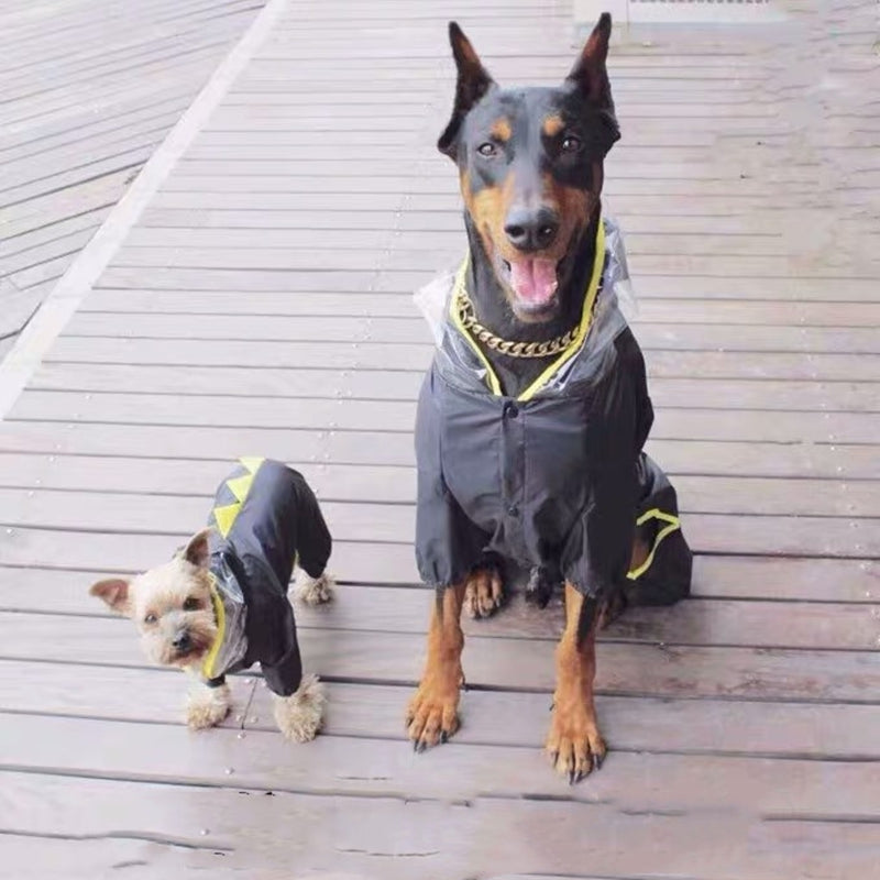 Küçük yavru köpekler için hafif reflektif su geçirmez yağmurluk montu