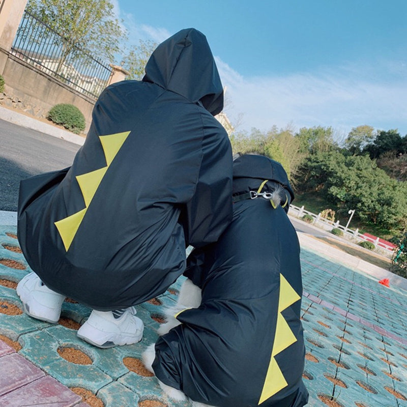 Küçük yavru köpekler için hafif reflektif su geçirmez yağmurluk montu