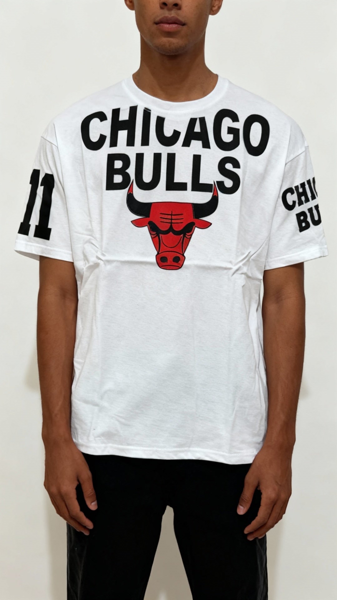 Kısa kollu boğa desenli tişört(boğa desenli)